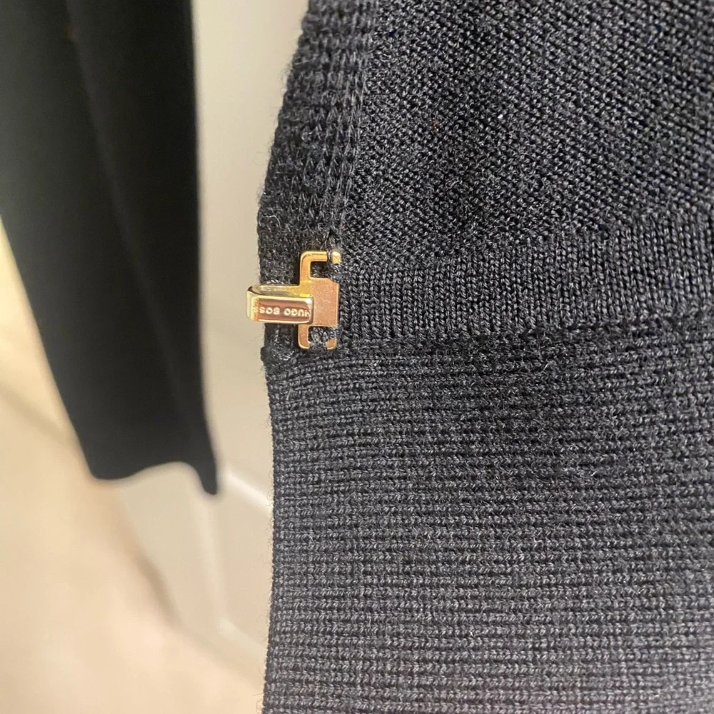 Boss Women’s Black Merino Wool Cardigan - Picture 5 of 5